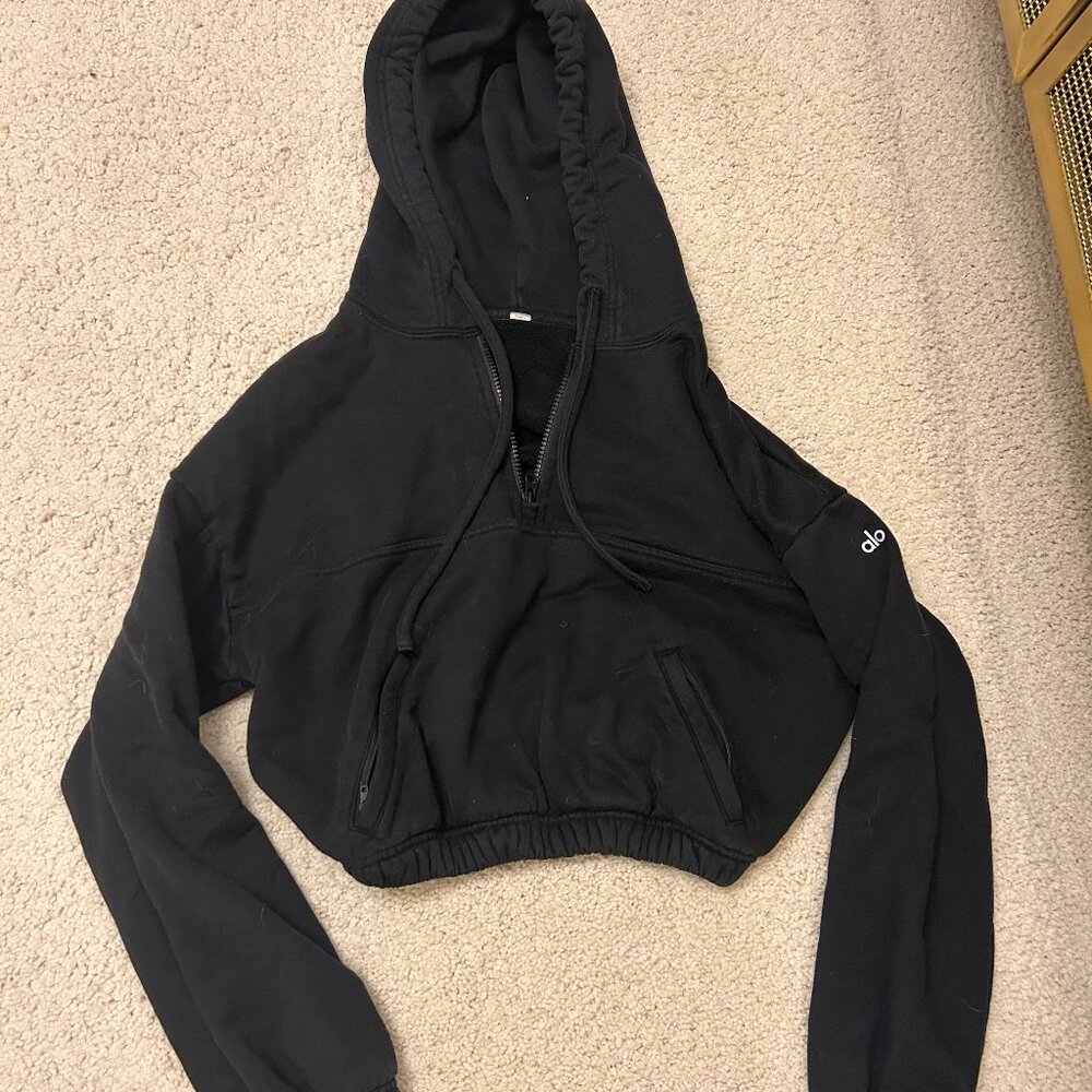 Alo Stadium Half Zip Hoodie (Size XS)